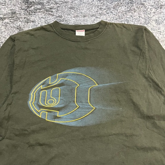 UnionBay Longsleeve Shirt Mens Large Green Vintage Y2K 2000s Grunge Skater Surf - Picture 4 of 9